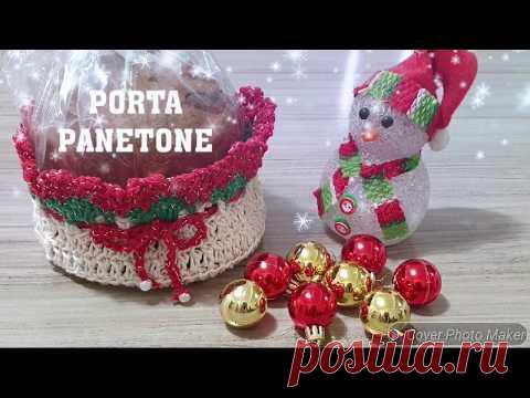 PORTA PANETONE DE CROCHÊ/FÁCIL E RÁPIDO