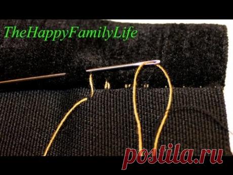 ПОТАЙНОЙ шов или Как зашить БРЮКИ, ШТАНЫ...(Ручные швы)