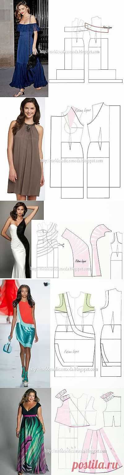 Moldes Moda por Medida: VESTIDOS 9