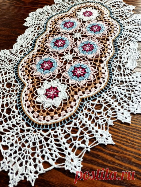 Весенняя подборка великолепных вязаных крючком салфеток + схемы | Блог заботливой хозяюшки | Яндекс Дзен
