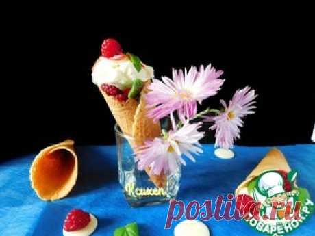 Вафельные рожки для мороженого - кулинарный рецепт