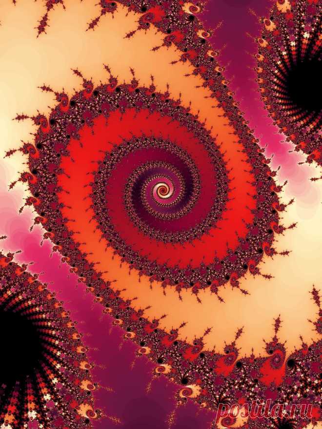 Pink Fractal Spiral  Free Stock Photo HD - Public Domain Pictures