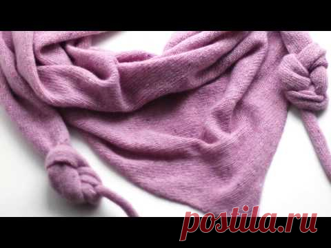 Вязание бактуса на вязальной машине.