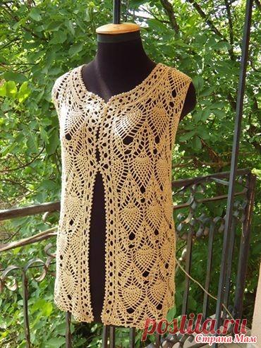 Безрукавка ананасами - Вязание - Страна Мам