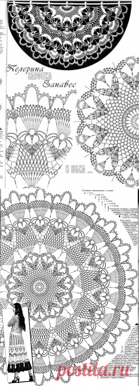 Пелерина, салфетка, занавес и юбка