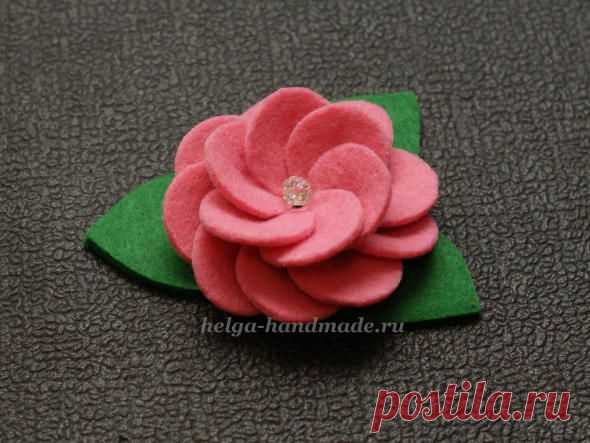 Цветок из фетра своими руками, мастер-класс