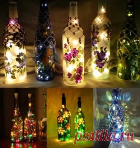 Гирлянда в бутылке — Сделай сам, идеи для творчества - DIY Ideas