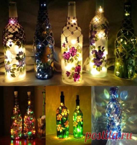 Гирлянда в бутылке — Сделай сам, идеи для творчества - DIY Ideas