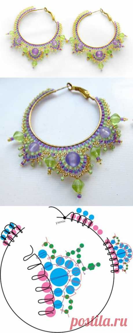 earrings pattern schema | Beads Magic