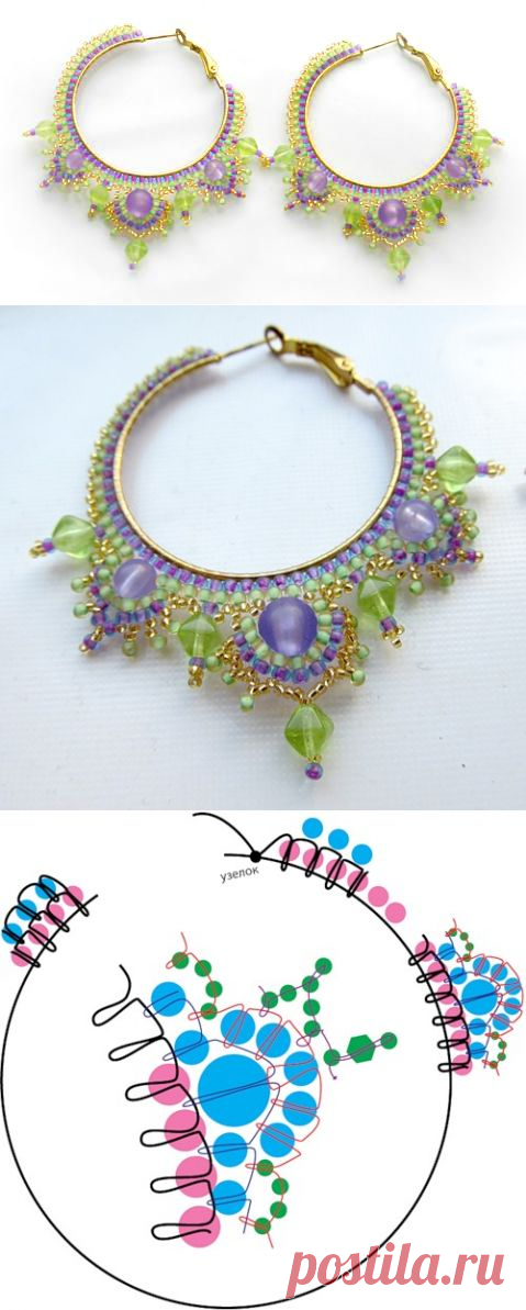 earrings pattern schema | Beads Magic