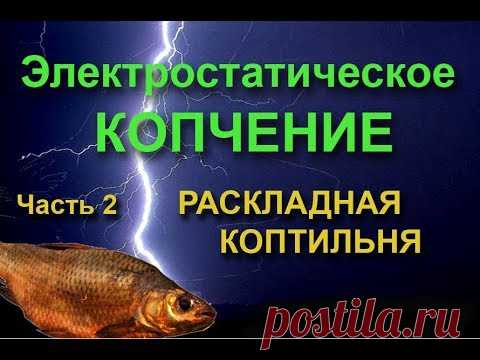 РАСКЛАДНАЯ ЭЛЕКТРОСТАТИЧЕСКАЯ КОПТИЛЬНЯ своими руками (Электростатическое копчение Ч.2.)
