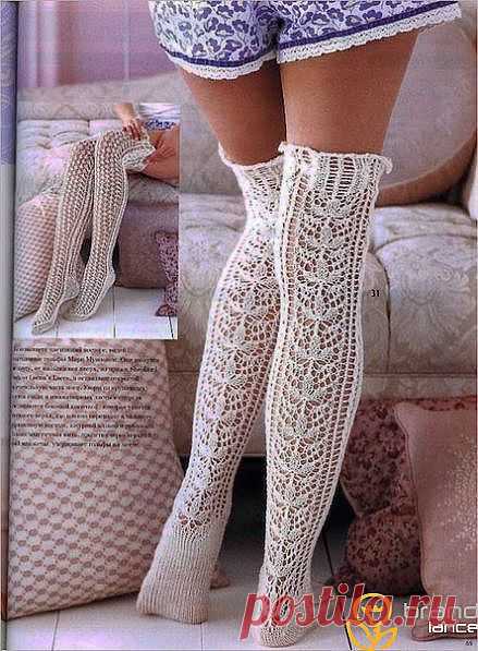 Ажурные гольфы своими руками - Сообщество Brandlance