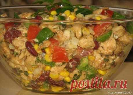 Быстрый и вкусный салат без майонеза..