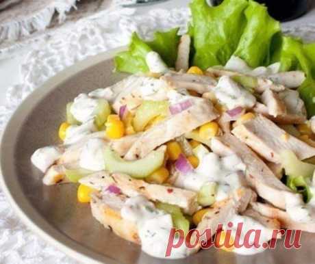 6 Диетических салатов из курицы
