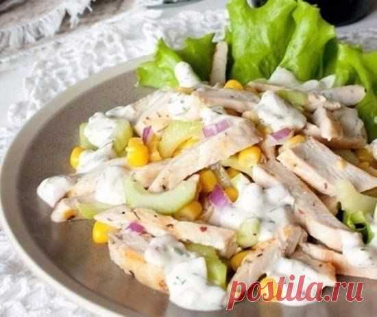 6 Диетических салатов из курицы