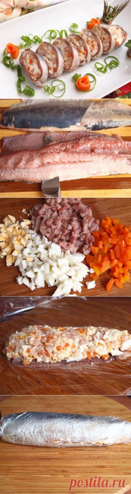Фаршированная сельдь | Интересные рецепты
