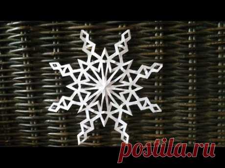 How to make a paper snowflake КАК ВЫРЕЗАТЬ СНЕЖИНКУ ИЗ БУМАГИ МОРОЗНАЯ How to cut snowflakes