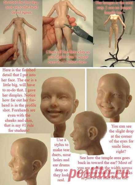 ПРОЦЕСС ЛЕПКИ КУКЛЫ ИЗ ПОЛИМЕРНОЙ ГЛИНЫ | 19 фотографий
