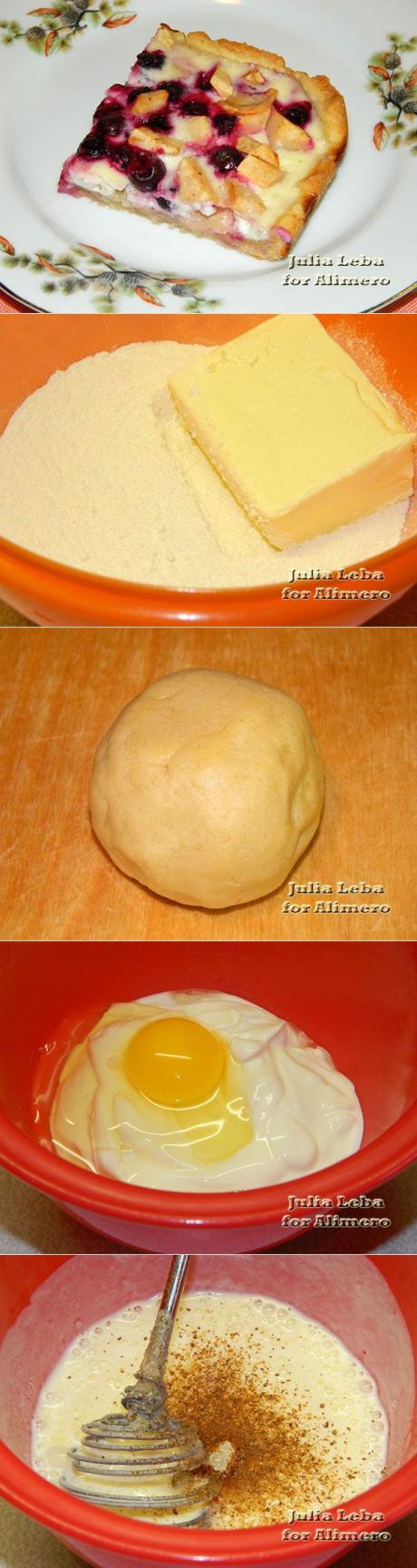 Фруктово-ягодный пирог из песочного теста | Ваши любимые рецепты