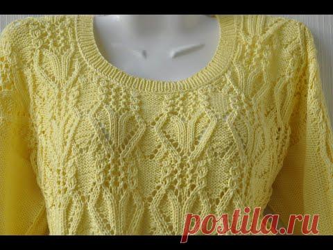 Джемпер с Японским узором!!!МК.