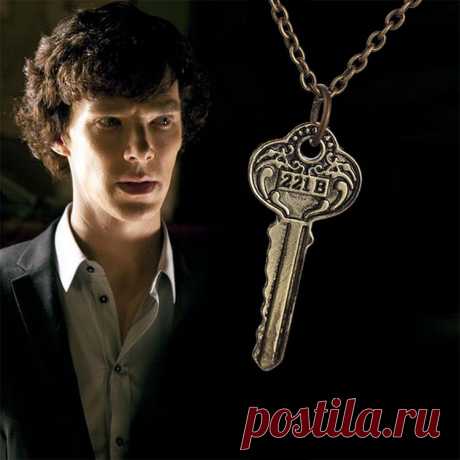 Купить сериал шерлок холмс, ключ от 221b квартиры на цепочке по низкой цене