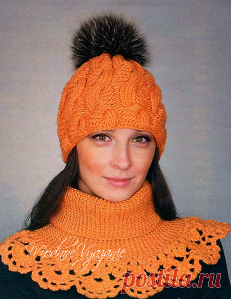 Шапки спицами с узорами из кос и жгутов - Modnoe Vyazanie ru.com