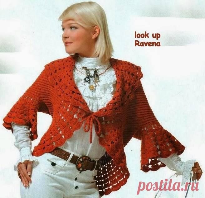 Вяжем женское болеро,жилет,безрукавка крючком | Записи в рубрике Вяжем женское болеро,жилет,безрукавка крючком | Петелькин Сундучок со Сказками.