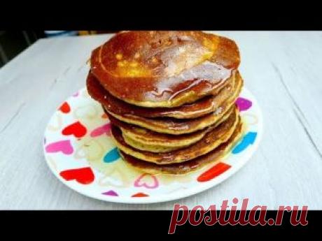 ПАНКЕЙКИ С МЁДОМ САМЫЕ ПЫШНЫЕ/ОЛАДЬИ НА МОЛОКЕ | BivKen-ШЕФ
