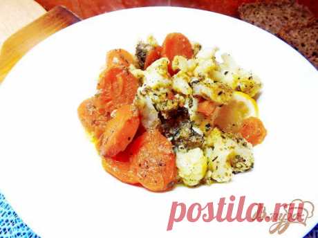 Пангасиус запеченый с овощами