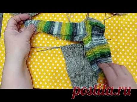 🧦Как я вяжу носки🧦 5 часть