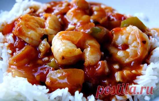 Креветки в ароматном соусе!