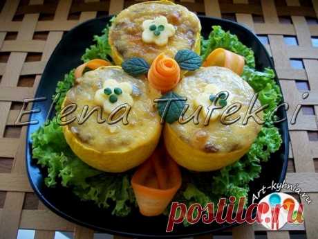 Кабачковые горшочки с кашей (МК от Елены)