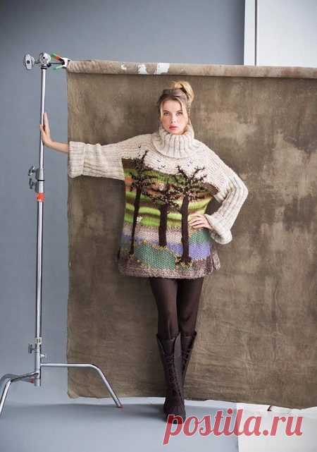 СВИТЕР ОТ NICKY EPSTEIN VOGUE KNITTING (Вязание спицами) — Журнал Вдохновение Рукодельницы