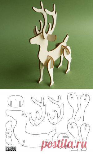 Laser Cut Reindeer | notes.robives.com