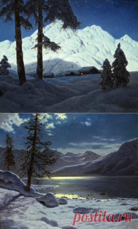 Зимние пейзажи Ивана Шультце (1874-1939)