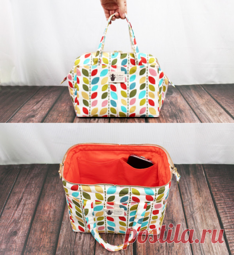 DIY WIRE FRAME TOTE BAG [sewingtimes]