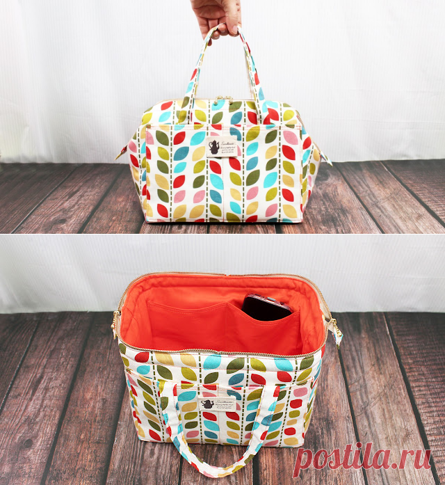 DIY WIRE FRAME TOTE BAG [sewingtimes]