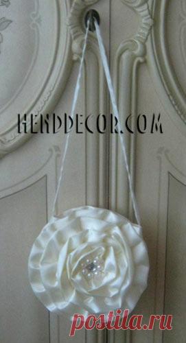 Сумка из атласных лент - Калейдоскоп декора