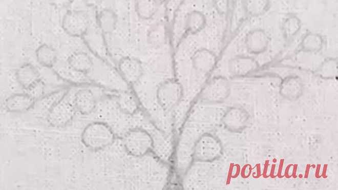 Вышивка мелкими французскими узелками 2