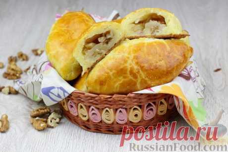 Рецепт: Творожные пирожки с яблоками и орехами на RussianFood.com