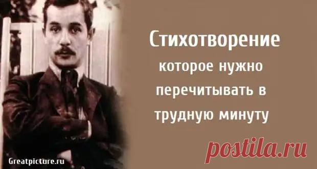 Стихотворение которое нужно перечитывать в трудную минуту - Все самое интересное в мире - медиаплатформа МирТесен