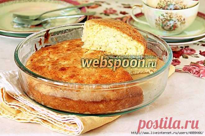 СМЕТАННЫЙ ПИРОГ С ТЁРТЫМИ ЯБЛОКАМИ.