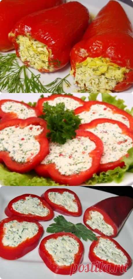 Новые фаршированные перцы с творогом и чесноком: отличная холодная закуска - interesno.win
