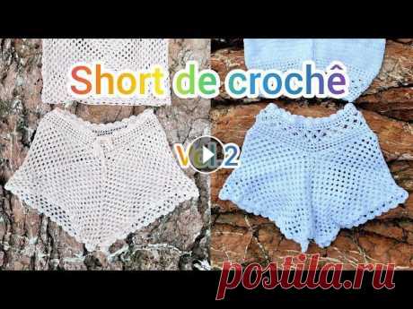 Шорты крючком/ Short de crochê Vol.2 Created by InShot:...