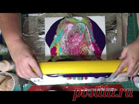 Acrylic Pouring Swipe Demonstration for Fluid Art - YouTube