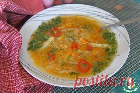 Чечевичный суп с тыквой Кулинарный рецепт