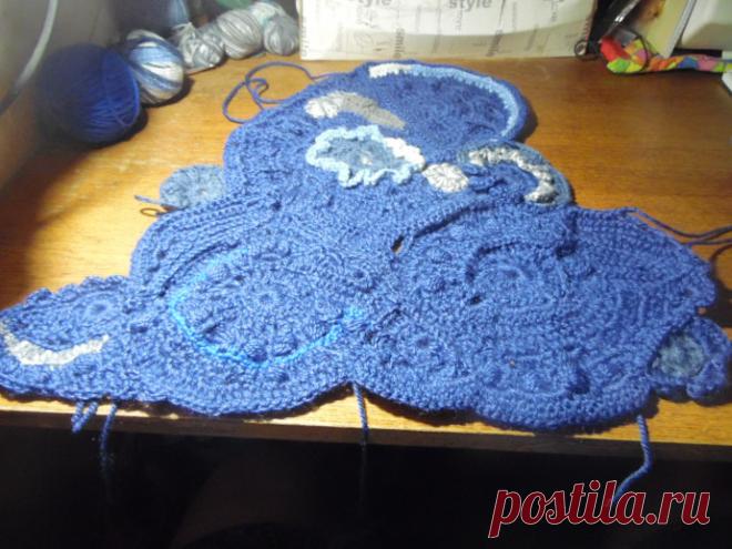 вязаное пальто