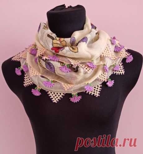Турецкий текстиль вышивка иглой шарф | Etsy