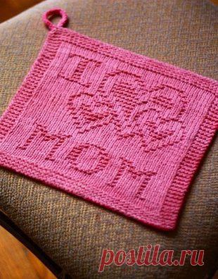 Прихватки спицами