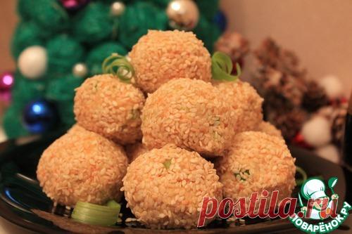 Салатные шарики "А-ля Мимоза" - кулинарный рецепт